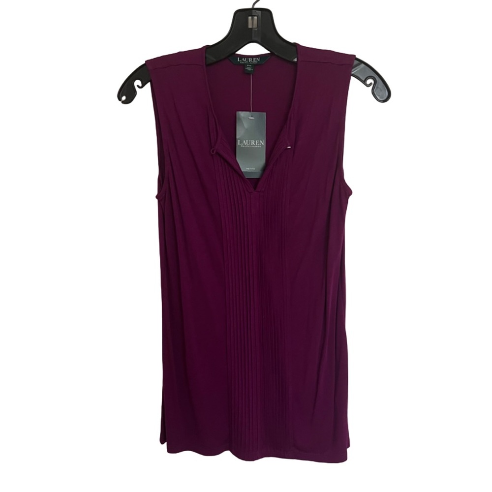 Ralph Lauren purple sleeveless shirt